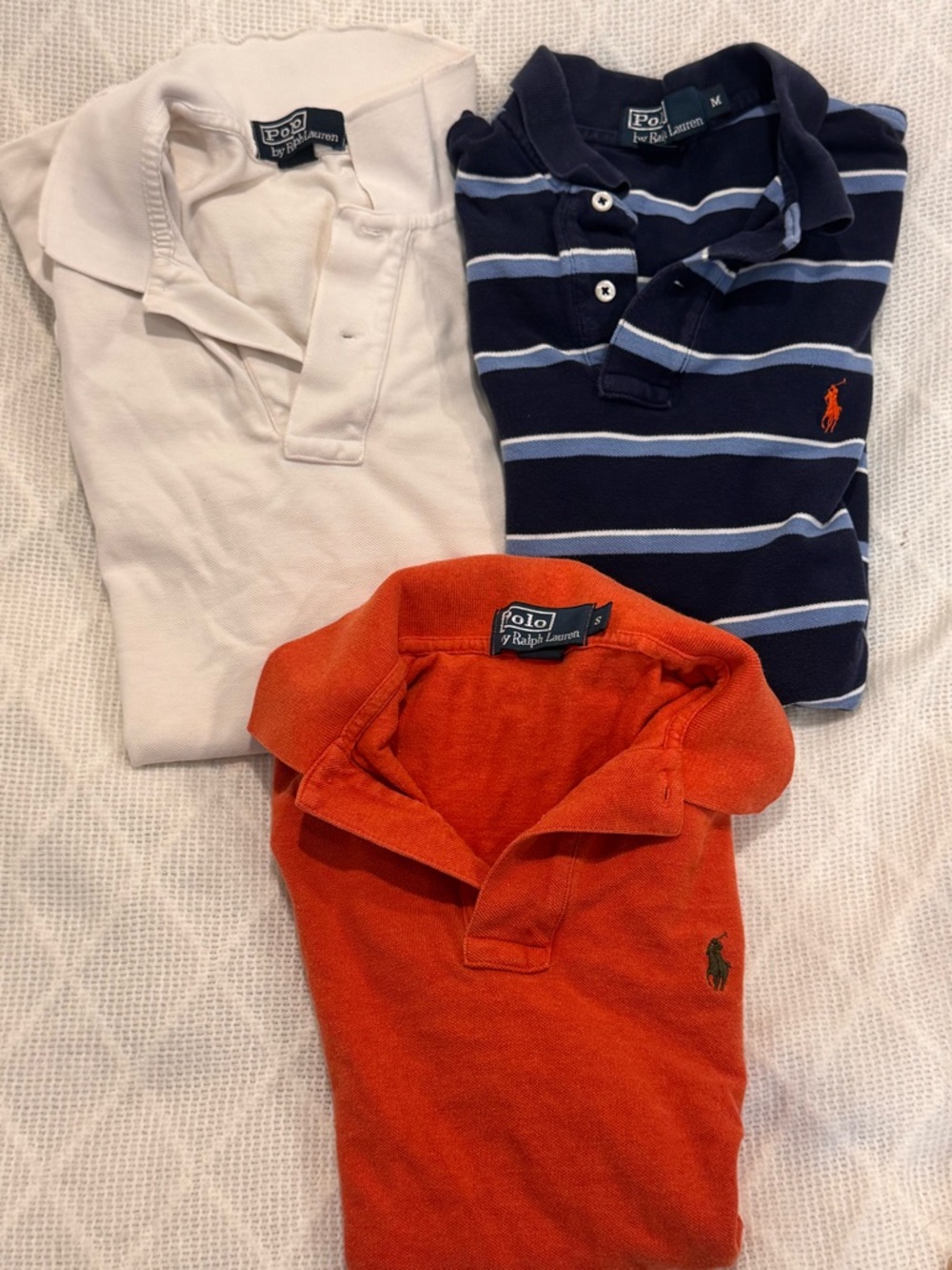 Listing: Lot of 3 Vintage 90s/Y2K Polo Ralph Lauren Shirts Sz S/M. Blue label